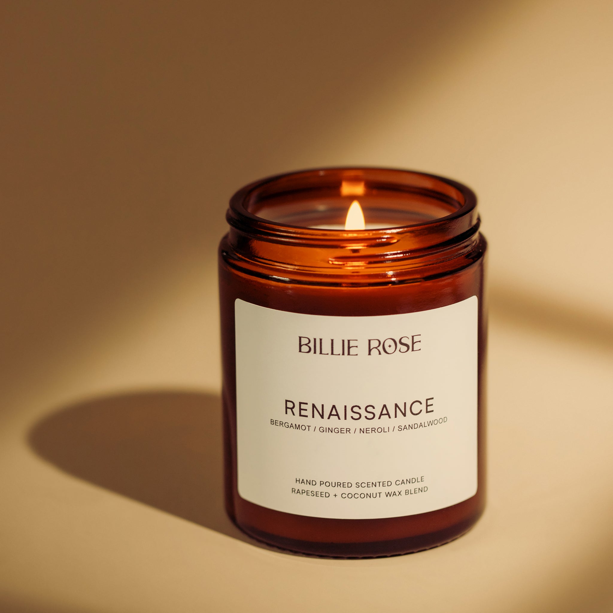 lit scented renaissance candle