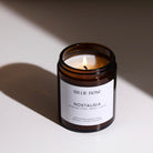 Nostalgia Billie Rose jar candles on shadow background