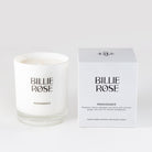 Billie Rose candle and packaging on a white background